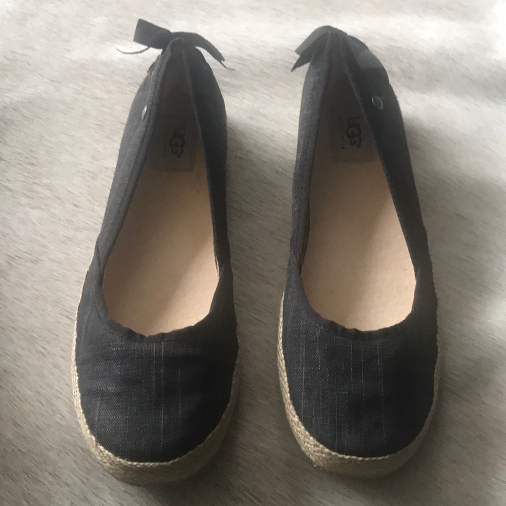 UGG slip-ons in black denim